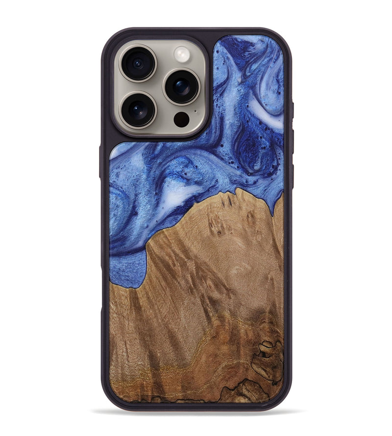 iPhone 16 Pro Max Wood Phone Case - Jobey (Blue, 730009)