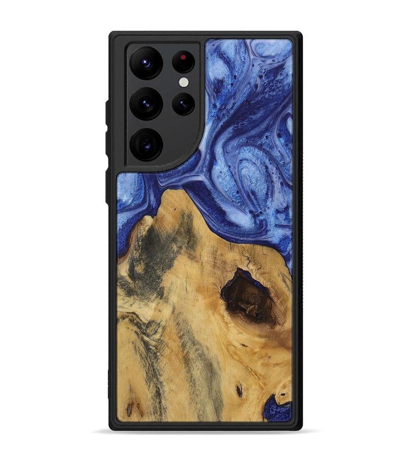 Galaxy S22 Ultra Wood Phone Case - Nashib (Blue, 730014)