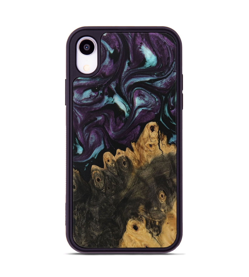 iPhone Xr Wood Phone Case - Agnese (Purple, 730027)