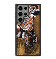 Galaxy S23 Ultra Wood Phone Case - Bessy (Black & White, 730031)