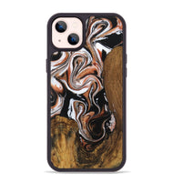 iPhone 14 Plus Wood Phone Case - Bessy (Black & White, 730031)