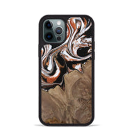 iPhone 12 Pro Wood Phone Case - Ephriam (Black & White, 730032)