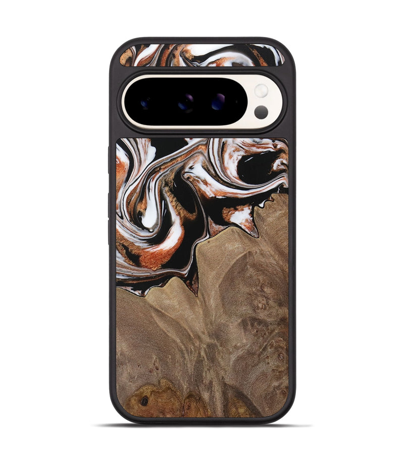 Pixel 9 Wood Phone Case - Ephriam (Black & White, 730032)