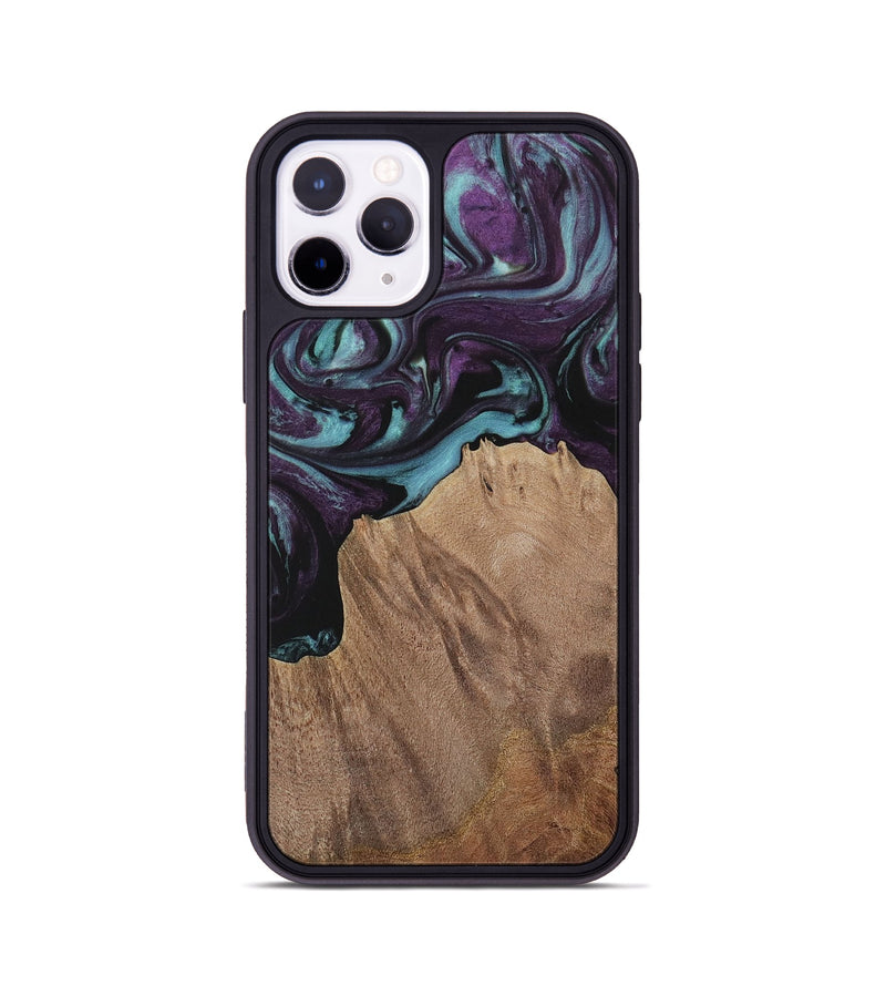 iPhone 11 Pro Wood Phone Case - Nancee (Purple, 730037)