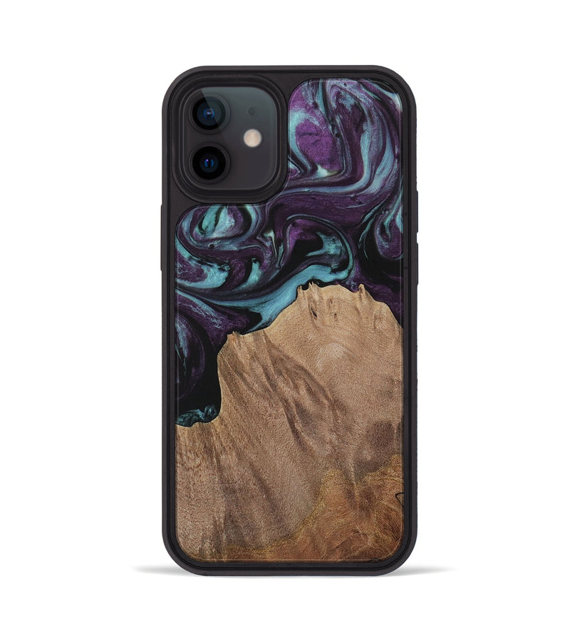 iPhone 12 Wood Phone Case - Nancee (Purple, 730037)