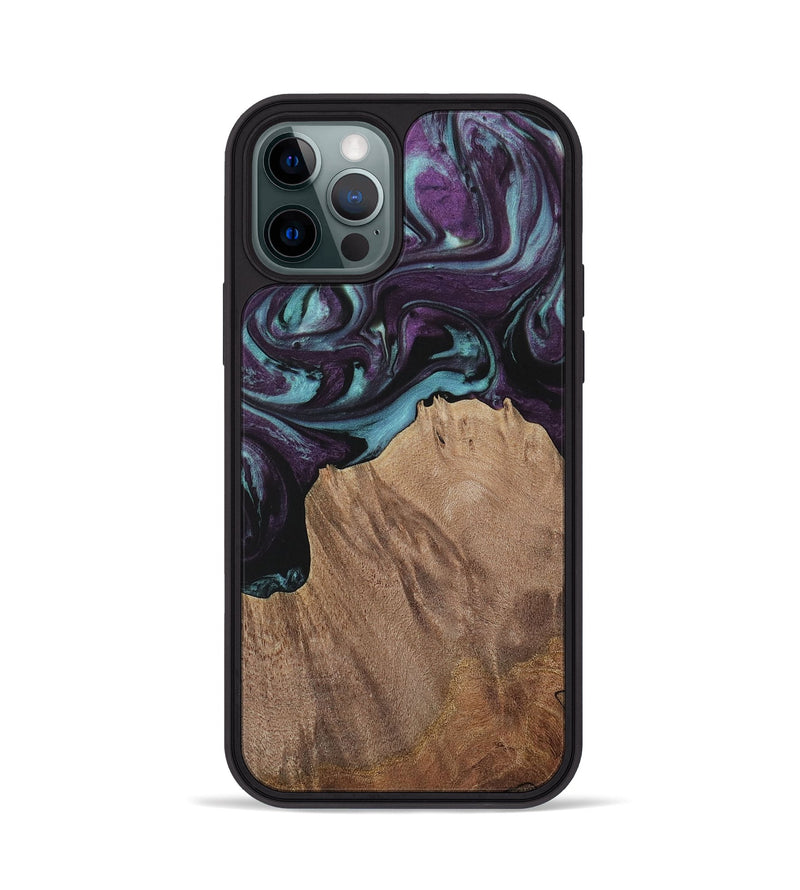 iPhone 12 Pro Wood Phone Case - Nancee (Purple, 730037)