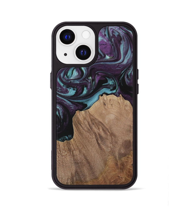 iPhone 13 Wood Phone Case - Nancee (Purple, 730037)