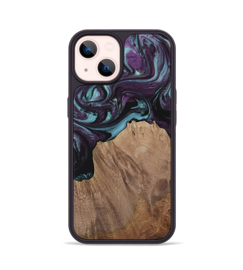 iPhone 14 Wood Phone Case - Nancee (Purple, 730037)