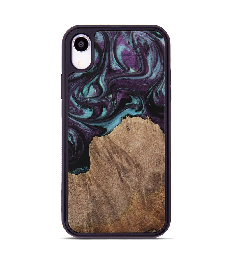 iPhone Xr Wood Phone Case - Nancee (Purple, 730037)