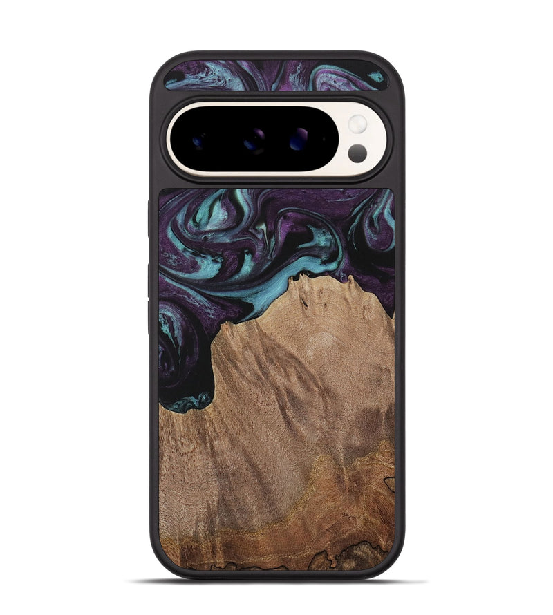 Pixel 9 Pro Wood Phone Case - Nancee (Purple, 730037)