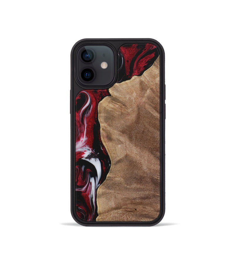 iPhone 12 mini Wood Phone Case - Conni (Red, 730047)