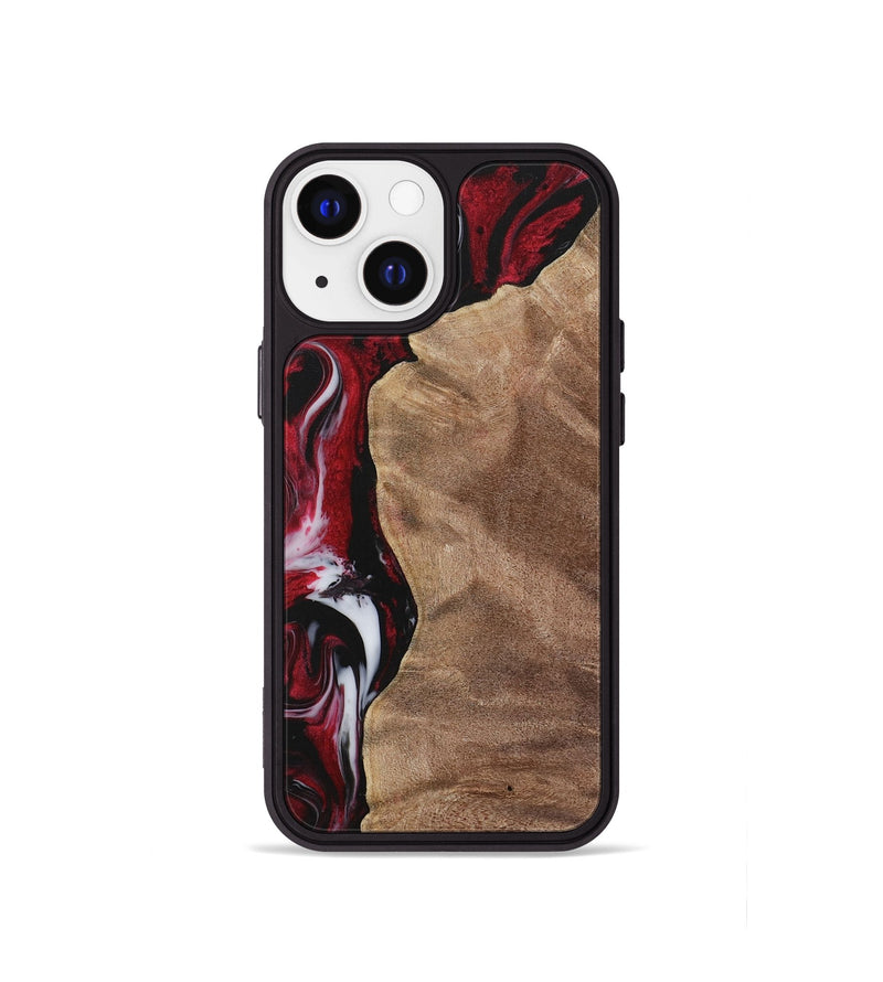 iPhone 13 mini Wood Phone Case - Conni (Red, 730047)