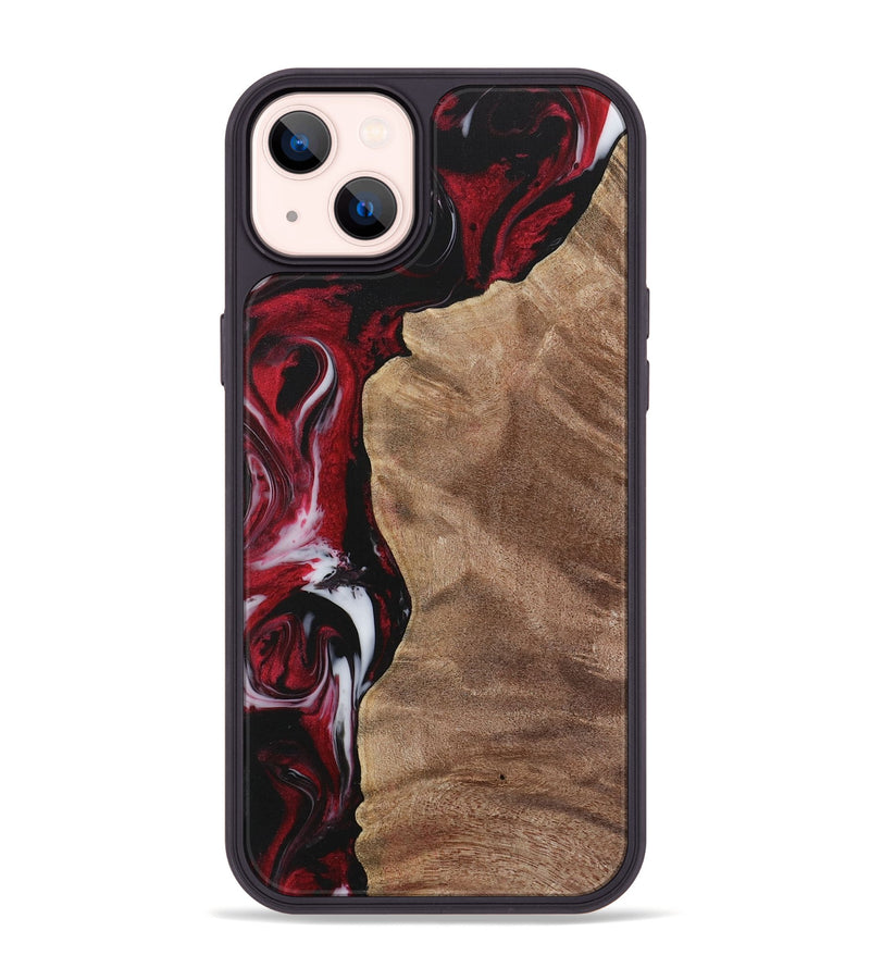 iPhone 14 Plus Wood Phone Case - Conni (Red, 730047)