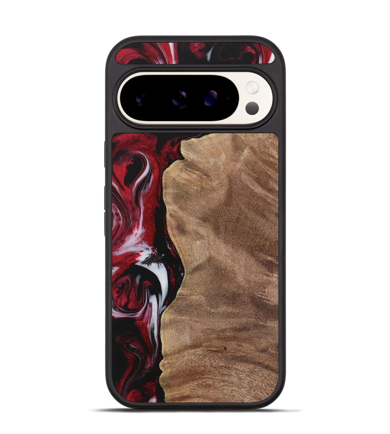 Pixel 9 Wood Phone Case - Conni (Red, 730047)