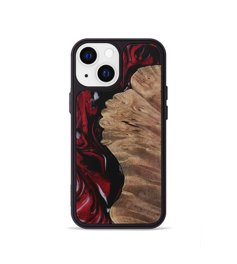 iPhone 13 mini Wood Phone Case - Daija (Red, 730049)