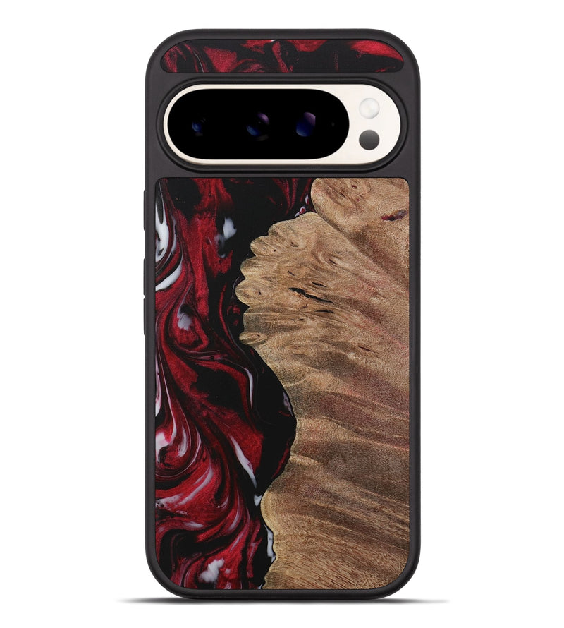 Pixel 9 Pro XL Wood Phone Case - Daija (Red, 730049)