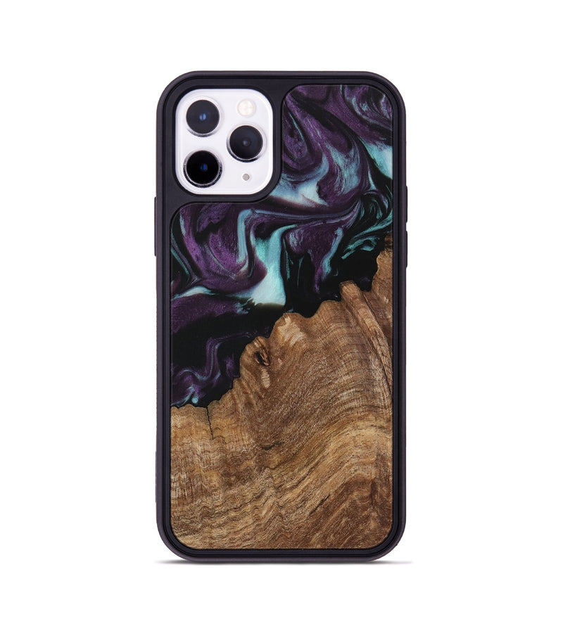 iPhone 11 Pro Wood Phone Case - Mariel (Purple, 730052)