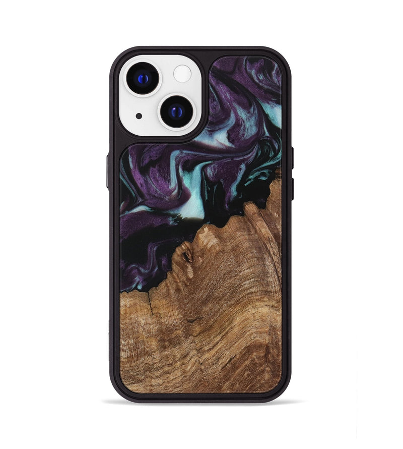 iPhone 13 Wood Phone Case - Mariel (Purple, 730052)