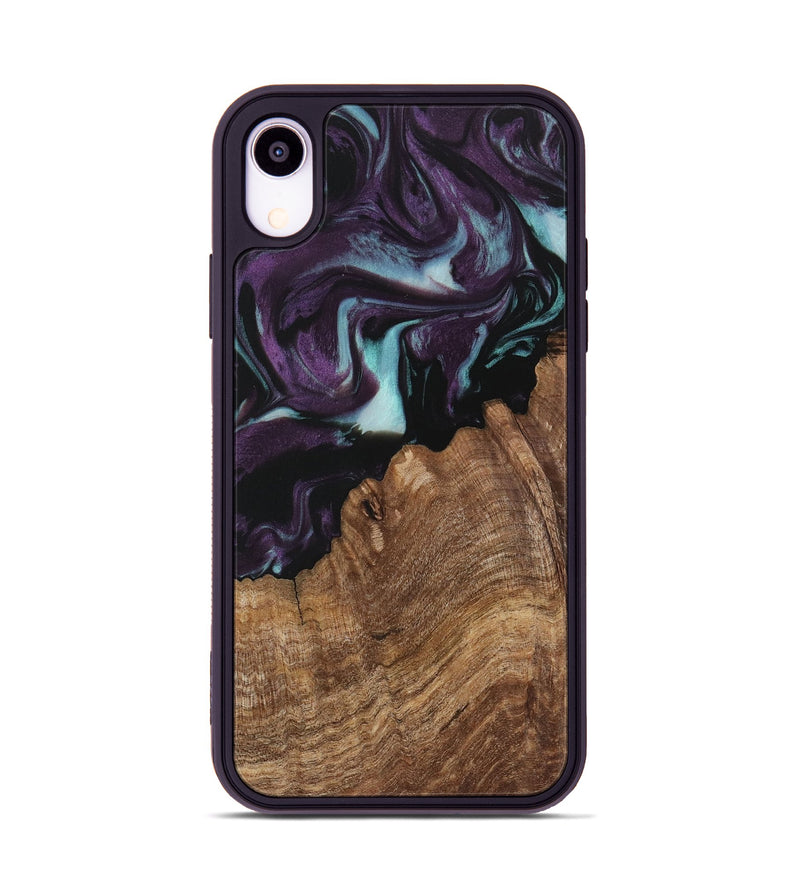 iPhone Xr Wood Phone Case - Mariel (Purple, 730052)