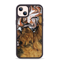 iPhone 14 Plus Wood Phone Case - Jirina (Black & White, 730058)