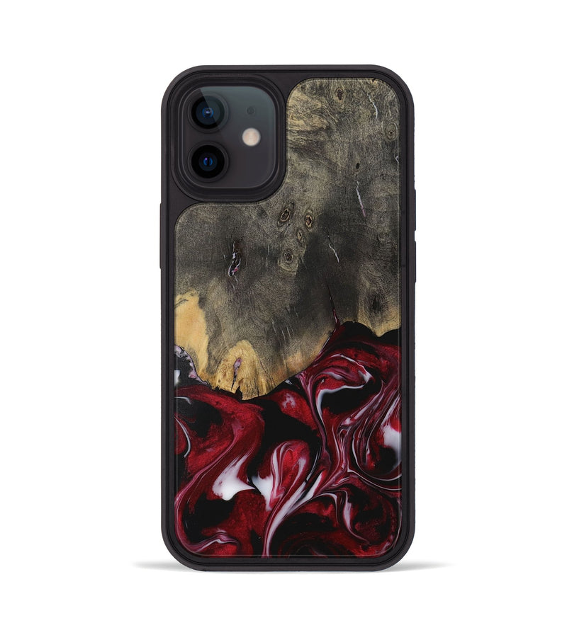 iPhone 12 Wood Phone Case - Rizwan (Red, 730062)