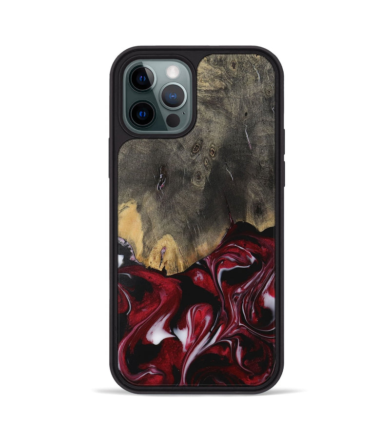 iPhone 12 Pro Wood Phone Case - Rizwan (Red, 730062)