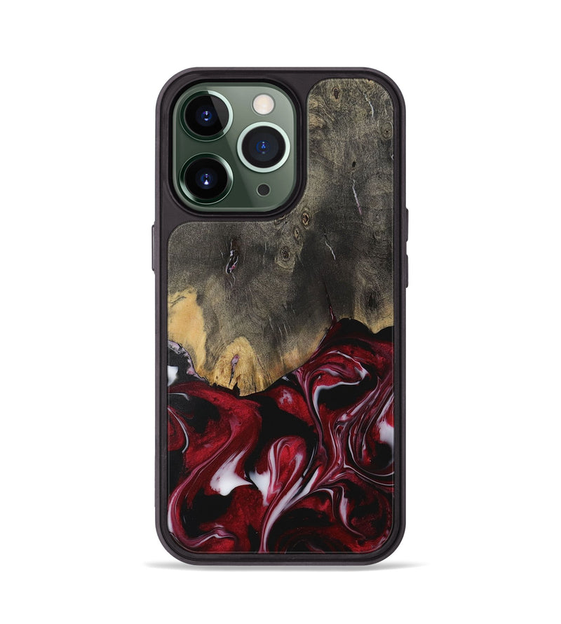 iPhone 13 Pro Wood Phone Case - Rizwan (Red, 730062)