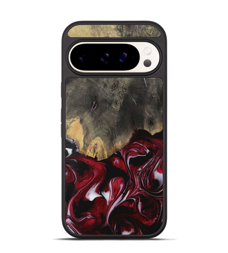 Pixel 9 Wood Phone Case - Rizwan (Red, 730062)