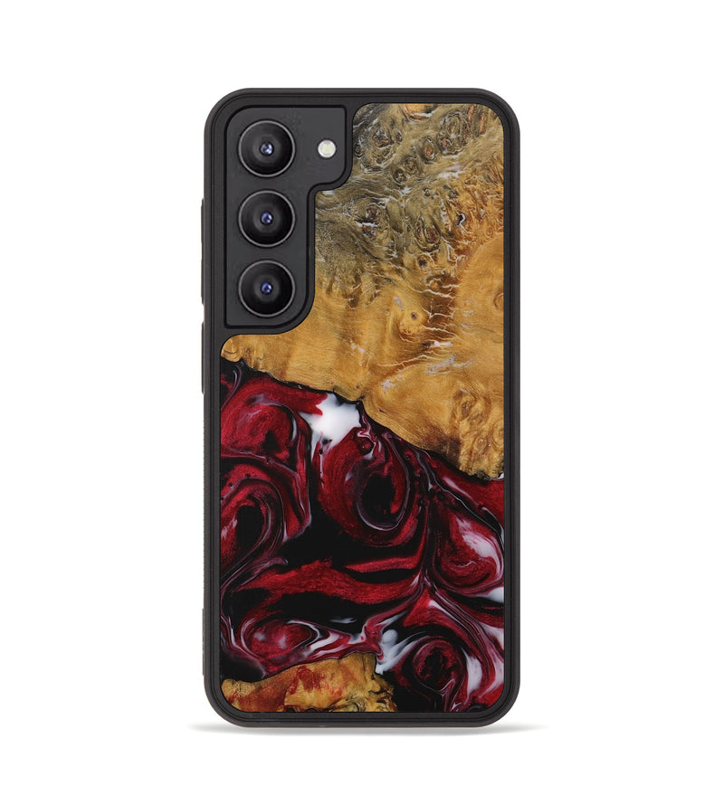 Galaxy S23 Wood Phone Case - Rianon (Red, 730065)