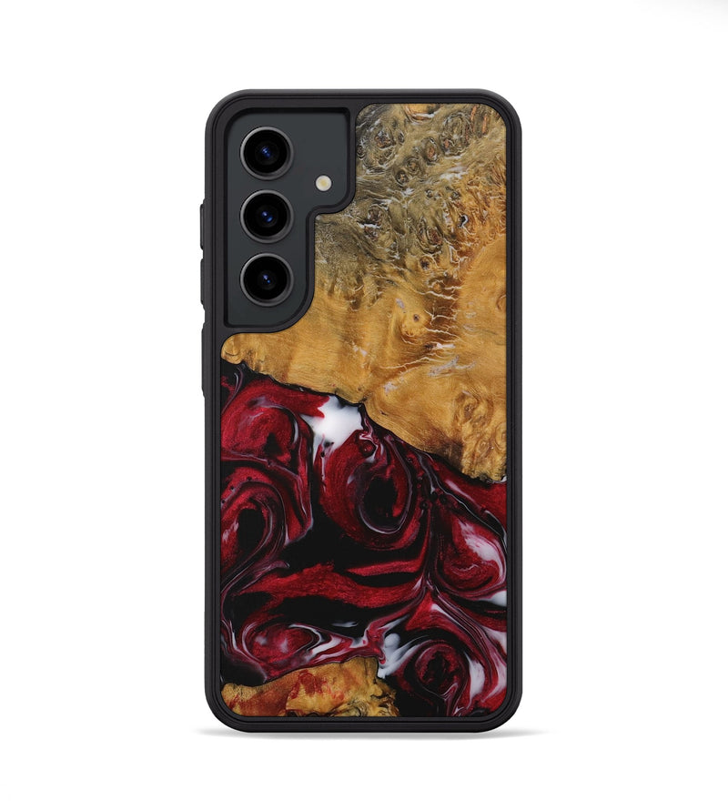 Galaxy S24 Wood Phone Case - Rianon (Red, 730065)