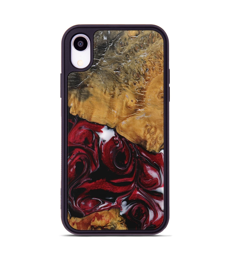 iPhone Xr Wood Phone Case - Rianon (Red, 730065)