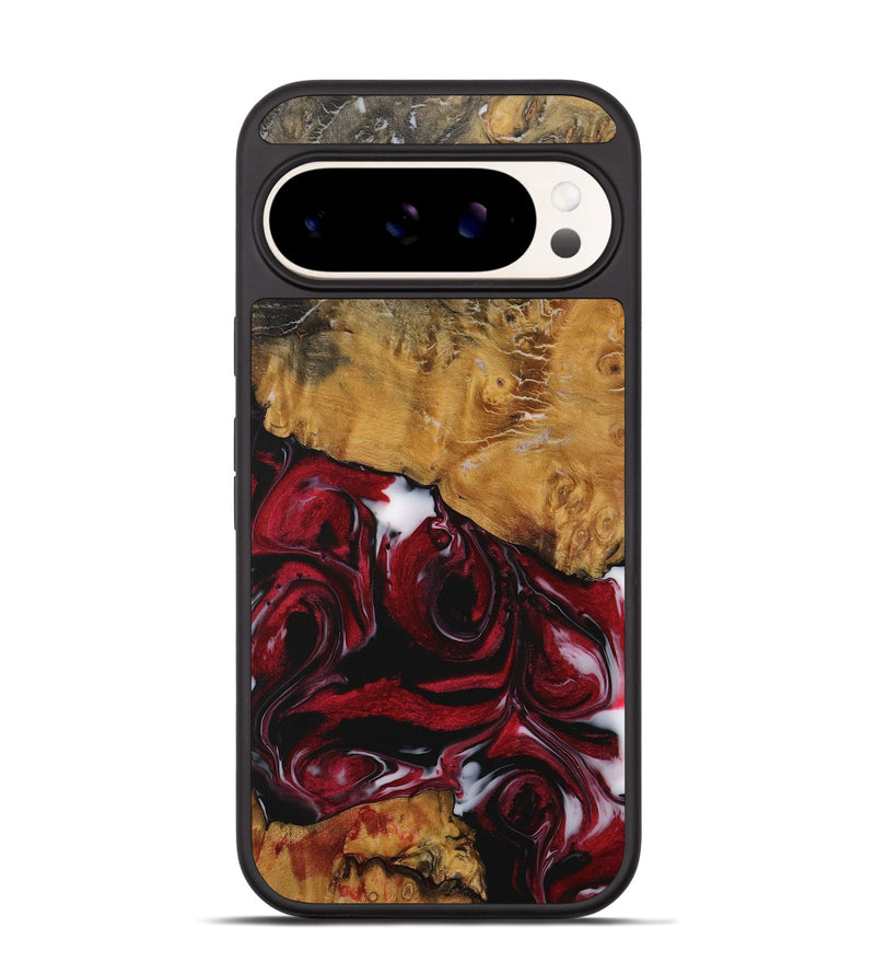 Pixel 9 Wood Phone Case - Rianon (Red, 730065)