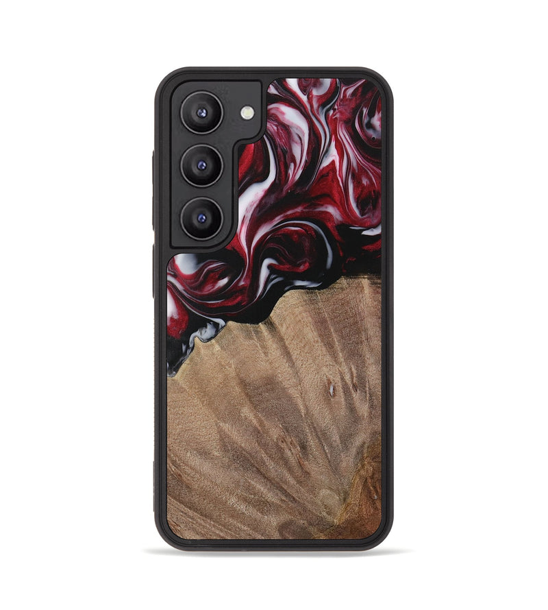 Galaxy S23 Wood Phone Case - Garett (Red, 730074)