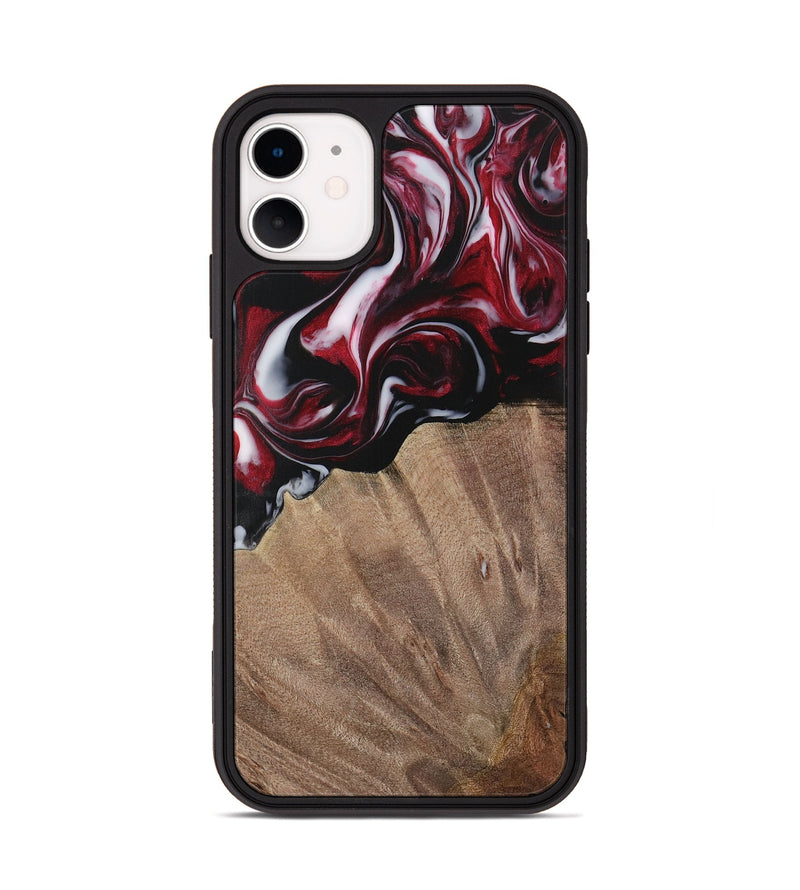 iPhone 11 Wood Phone Case - Garett (Red, 730074)