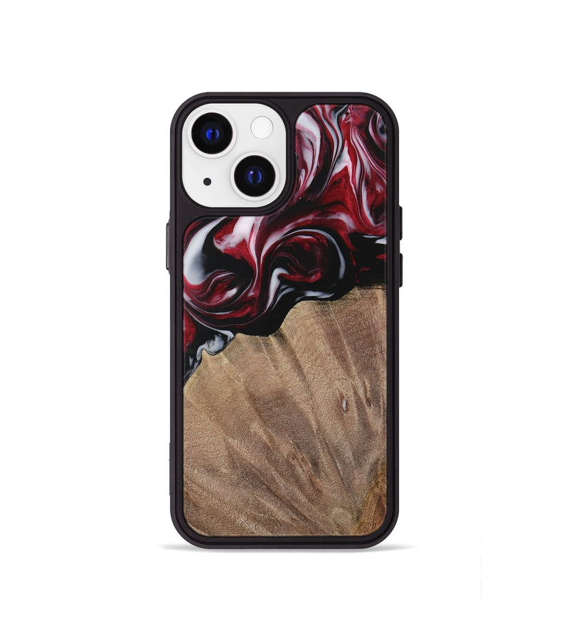 iPhone 13 mini Wood Phone Case - Garett (Red, 730074)