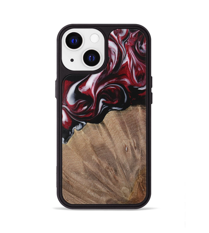 iPhone 13 Wood Phone Case - Garett (Red, 730074)