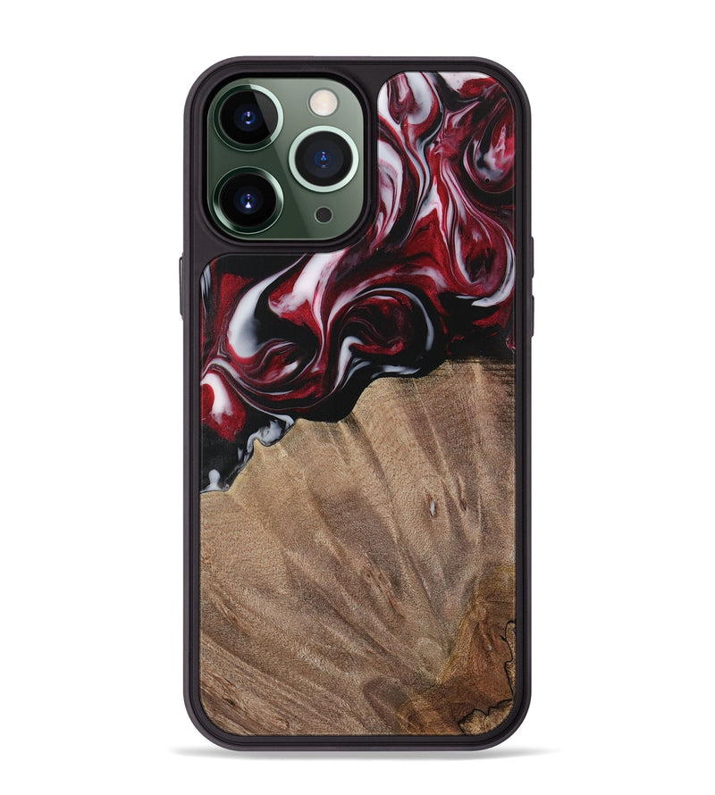 iPhone 13 Pro Max Wood Phone Case - Garett (Red, 730074)