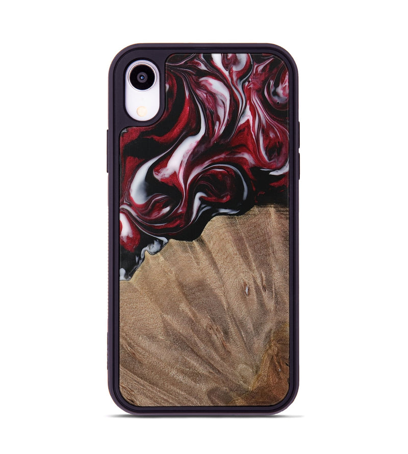 iPhone Xr Wood Phone Case - Garett (Red, 730074)