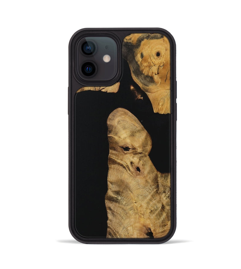 iPhone 12 Wood Phone Case - Jacques (Pure Black, 730080)