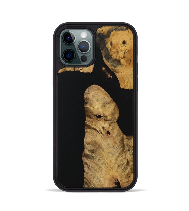 iPhone 12 Pro Wood Phone Case - Jacques (Pure Black, 730080)