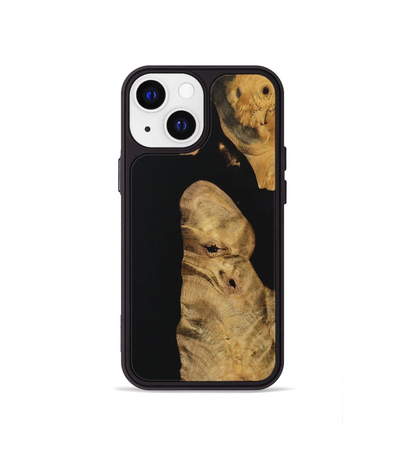 iPhone 13 mini Wood Phone Case - Jacques (Pure Black, 730080)