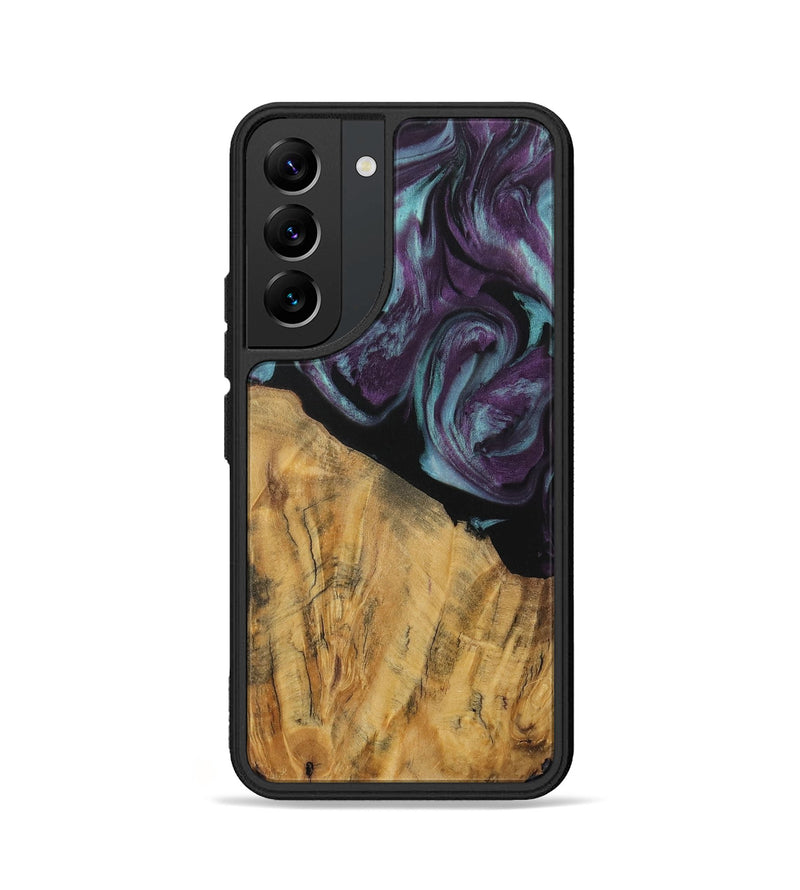 Galaxy S22 Wood Phone Case - Caitlin (Purple, 730106)