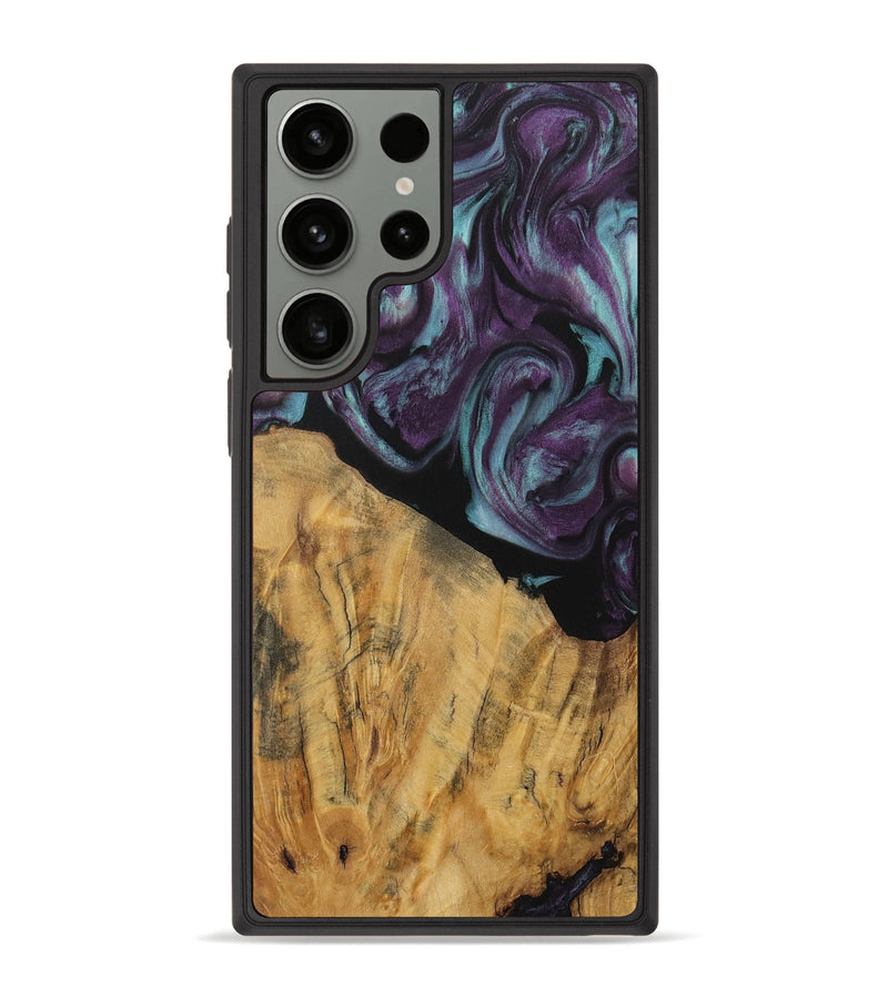 Galaxy S23 Ultra Wood Phone Case - Caitlin (Purple, 730106)