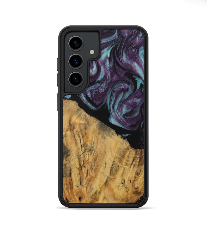 Galaxy S24 Wood Phone Case - Caitlin (Purple, 730106)