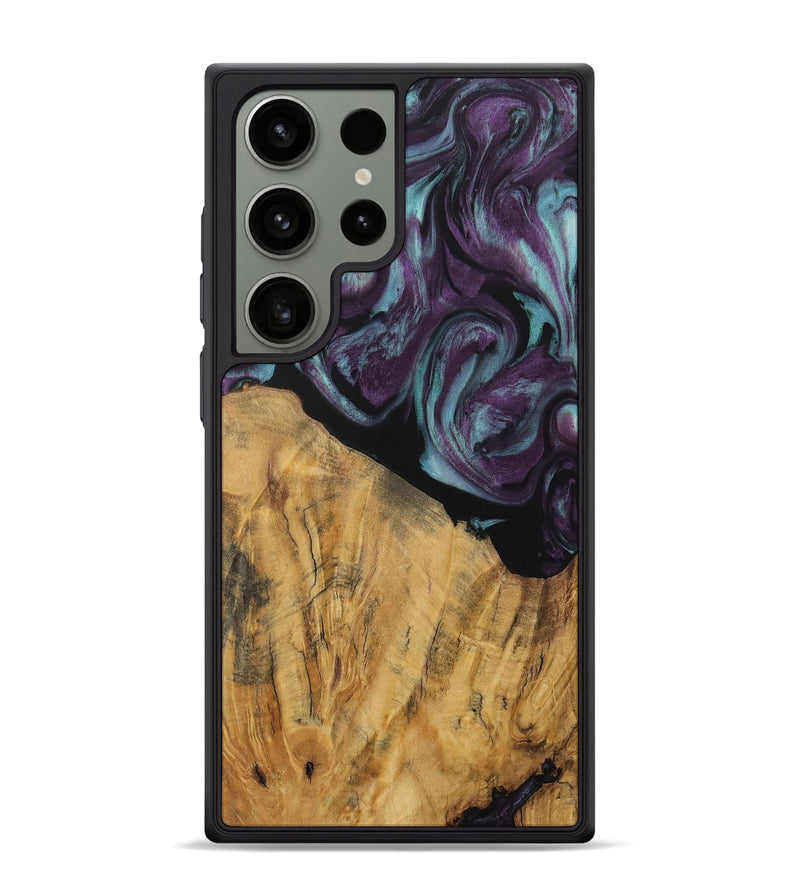 Galaxy S24 Ultra Wood Phone Case - Caitlin (Purple, 730106)