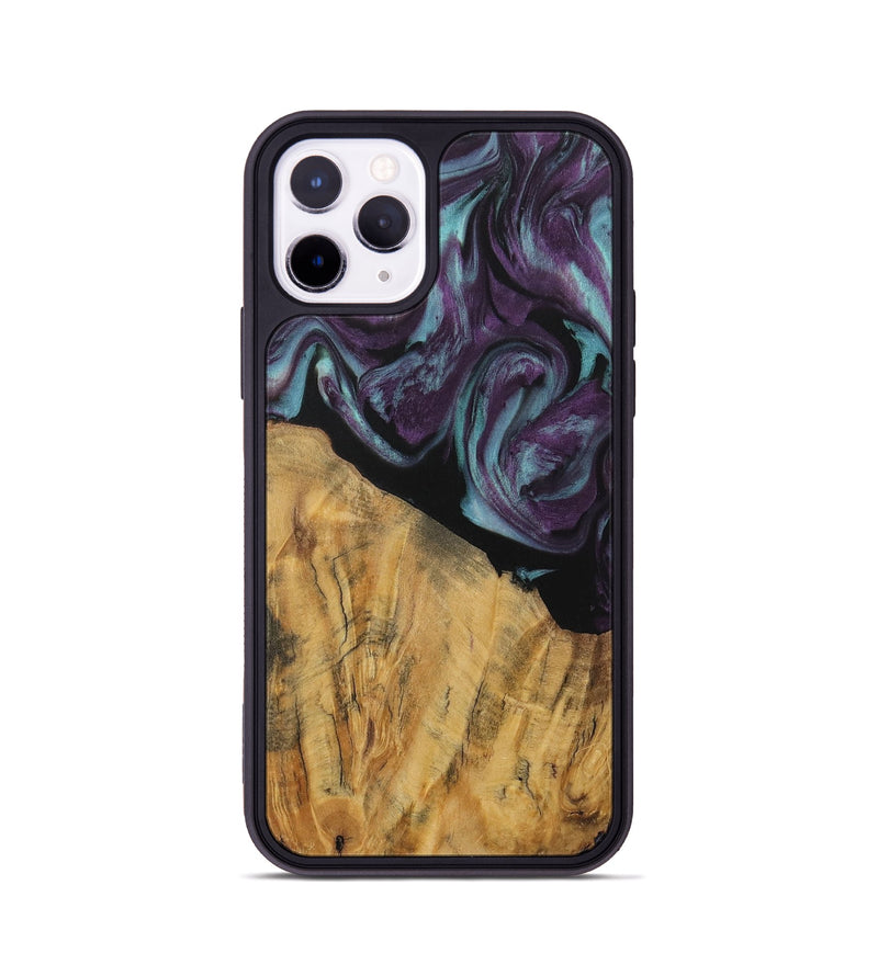 iPhone 11 Pro Wood Phone Case - Caitlin (Purple, 730106)