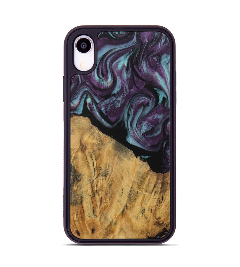 iPhone Xr Wood Phone Case - Caitlin (Purple, 730106)