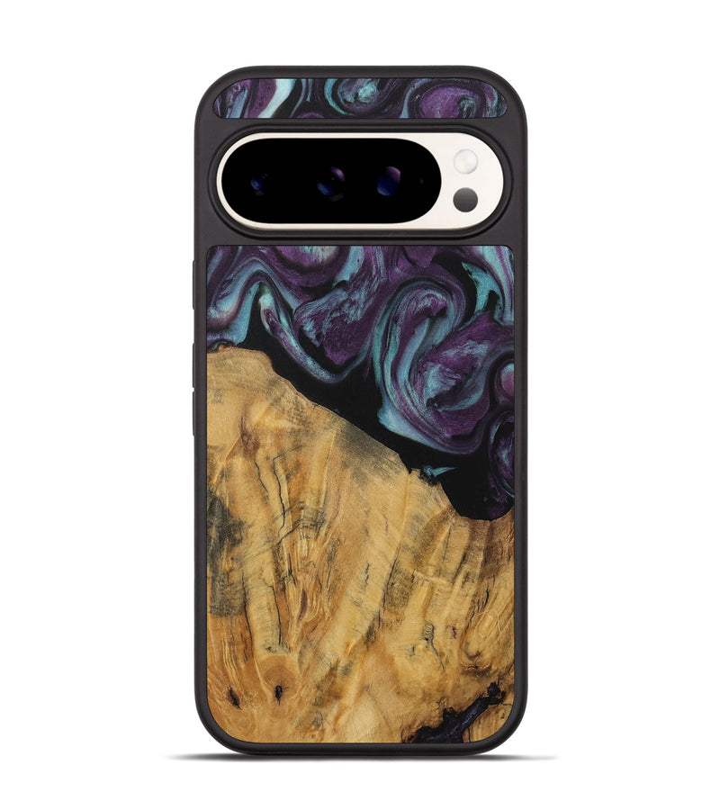 Pixel 9 Pro Wood Phone Case - Caitlin (Purple, 730106)