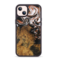 iPhone 14 Plus Wood Phone Case - Skyler (Black & White, 730111)