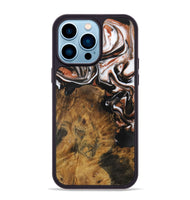 iPhone 14 Pro Max Wood Phone Case - Skyler (Black & White, 730111)